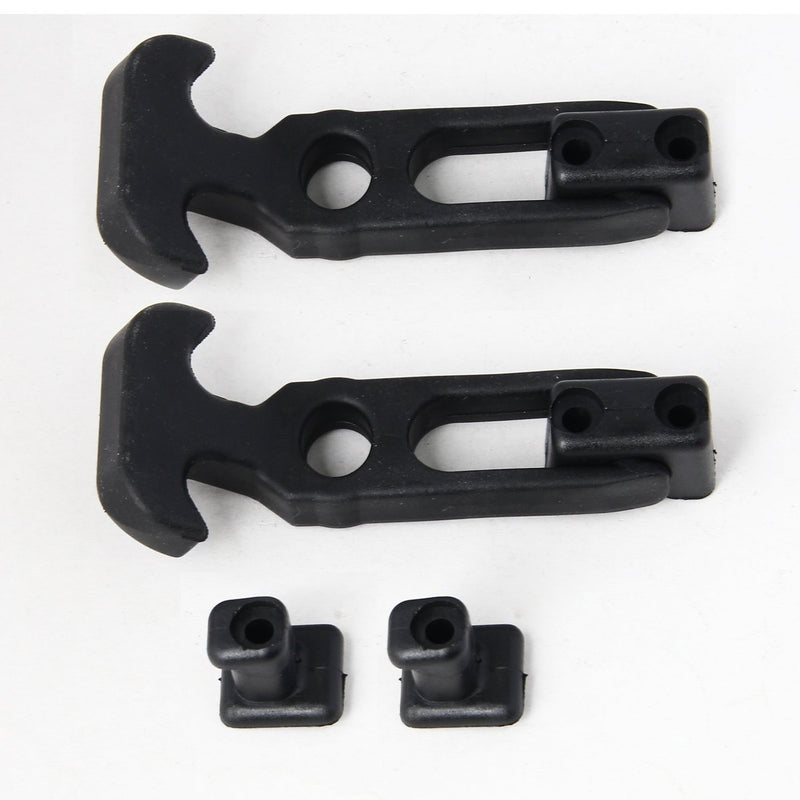 [Australia - AusPower] - COOLOGIN Rubber Flexible T-Handle Hasp Draw Latch for Tool Box, Cooler, Golf Cart or Engineering Machine Hood (2 Pack) 