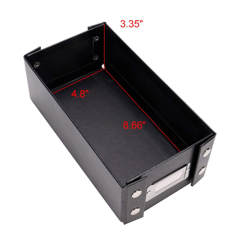 [Australia - AusPower] - Snap-N-Store Index Card Holder - Collapsible Organizer Box fits 1100 3x5-Inch Flash Cards - Business, Recipe, or Note Card Storage Boxes - 1 Pack, Black 3 x 5, 1 Pack 