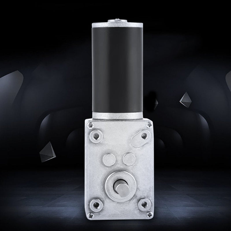 [Australia - AusPower] - DC 12V 200RPM Worm Gear Motor, 8mm Female Shaft High Torque Turbine Reducer 