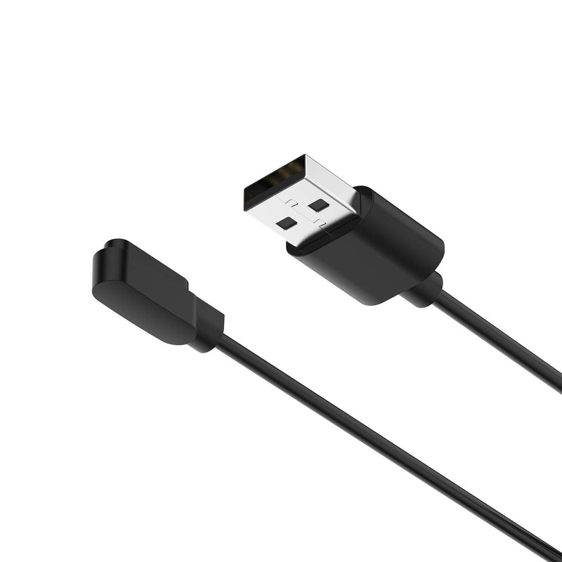 [Australia - AusPower] - Replacement Charging Cable Compatible with LUOBA Smart Watch Charger Cable USB Portable Magnetic Charging Cord for LUOBA Charger Accessories (Black*2) Black*2 