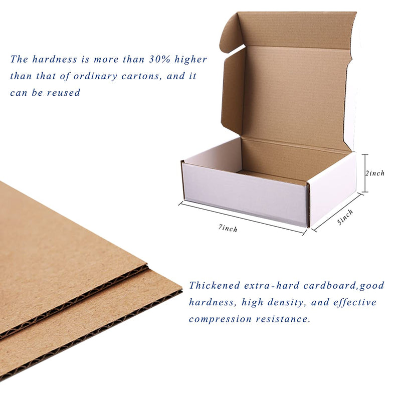 [Australia - AusPower] - Shipping Boxes.7" x 5" x 2"Inch Which is Anti-Impact Come with Exquisite Sealing Label.Suitable E-Commerce Packaging, Shipping Packaging.(10PCS) 7" x 5" x 2" 10PCS 