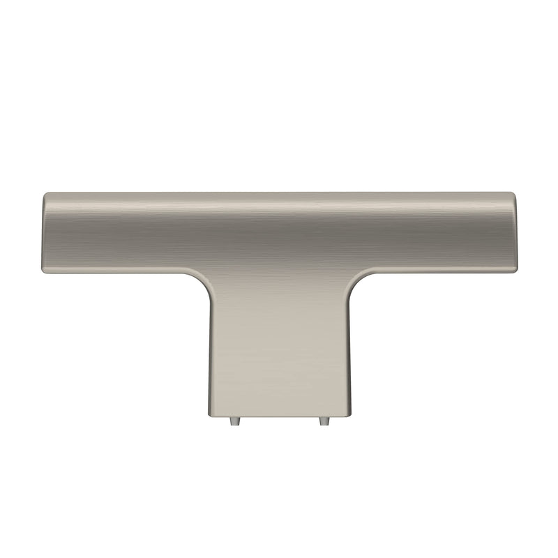 [Australia - AusPower] - Amerock | Cabinet Knob | Satin Nickel | 2-1/2 inch (64 mm) Length | Riva | 1 Pack | Drawer Knob | Cabinet Hardware 