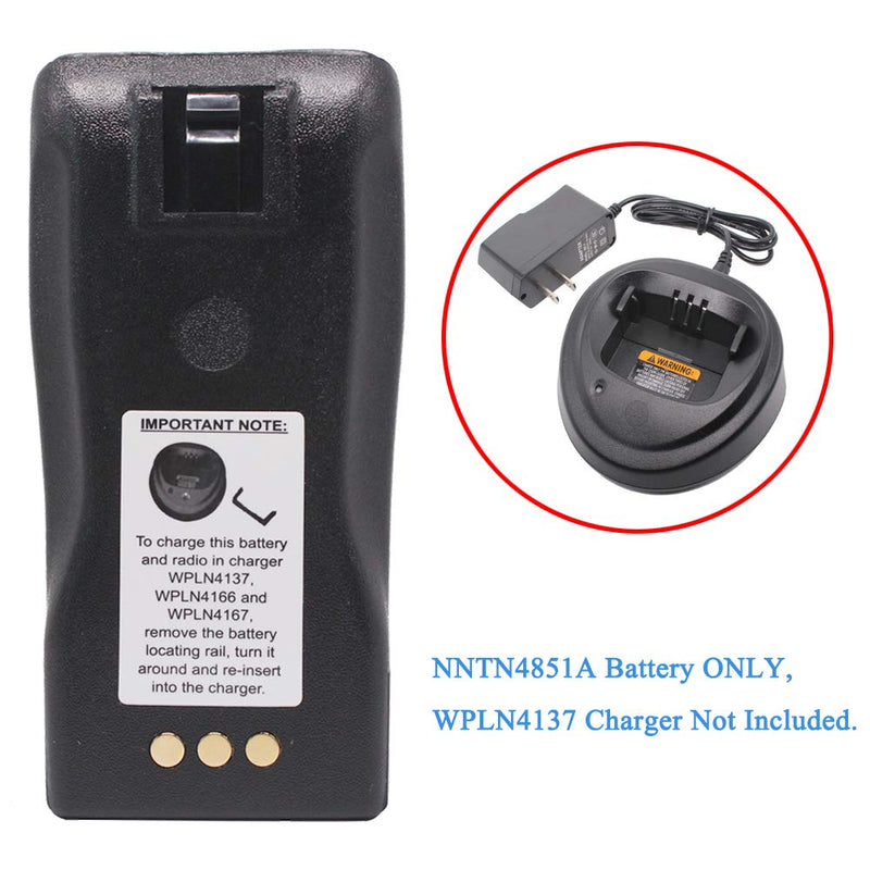 [Australia - AusPower] - NNTN4851 1600mAh Ni-MH Battery Compatible for Motorola CP200 CP200D PR400 EP450 EP450S DEP450 CP140 CP160 CP180 CP250 GP3688 GP3188 Radio NNTN4851A NNTN4496 NNTN4497 