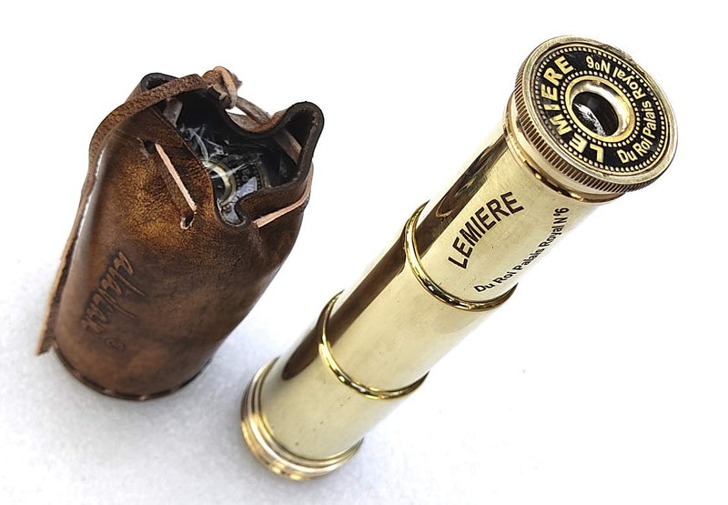 [Australia - AusPower] - ALADEAN Pirate Spyglass Gift for Boys Girls & Kids Captain's Brass Telescope | 7" Scout Scope - Birthday Gift Baptism Confirmation Educational Toy (Lemiere Du Roi- Palais Royal) 
