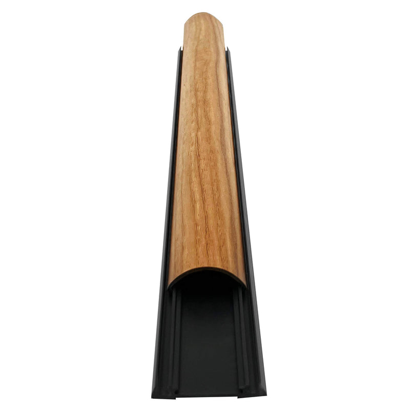 [Australia - AusPower] - Electriduct Premium Cable Shield PVC Floor Cord Cover and Wire Protector - Small - Medium Oak Woodgrain - 32 Inch Small - 32" 
