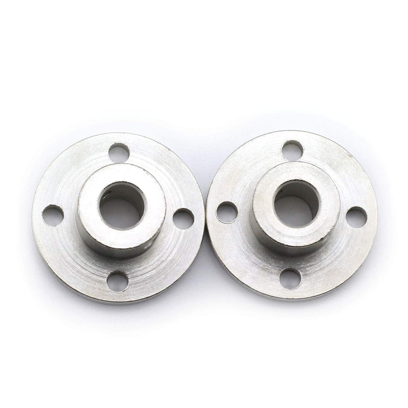 [Australia - AusPower] - Magic&shell 2-Pack 8mm Flange Shaft Coupling High Hardness Metal Axis Bearing Fittings DIY Model Accessory Rigid Flange Guide Shaft Coupler Motor Connector 