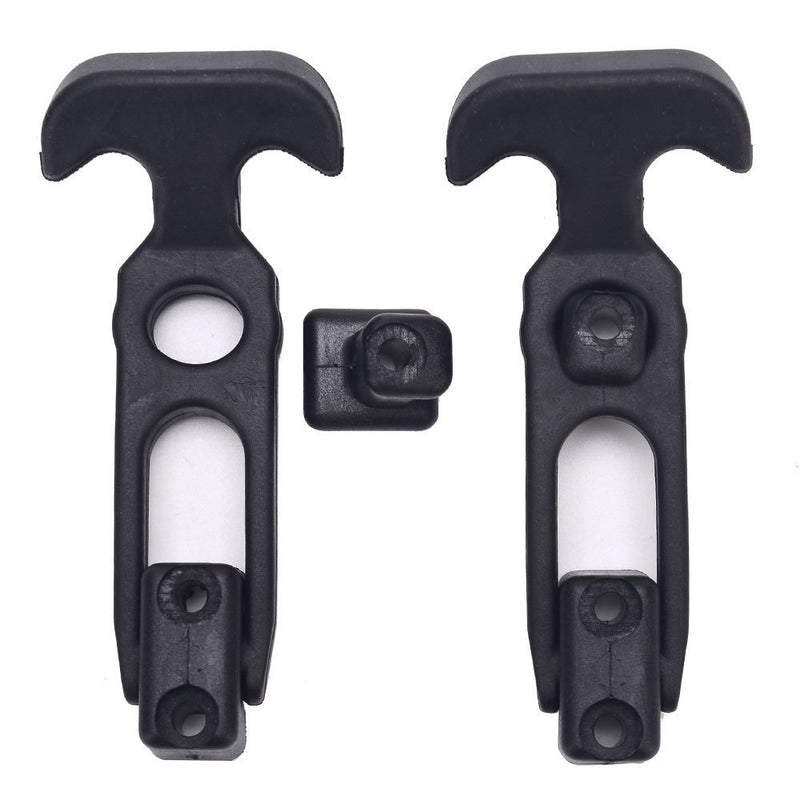 [Australia - AusPower] - COOLOGIN Rubber Flexible T-Handle Hasp Draw Latch for Tool Box, Cooler, Golf Cart or Engineering Machine Hood (2 Pack) 