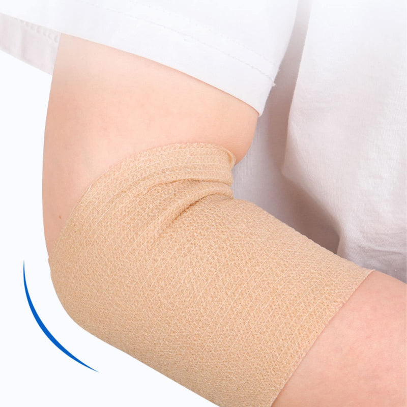 [Australia - AusPower] - 24 Pack Breathable Self Adherent Wrap, Athletic Elastic Non Woven Cohesive Bandage – for Sports, First Aid Medical, Wrist, Ankle Sprains, Swelling and Vet Wrap 2 Inch 5 Yards (Rainbow Color). 