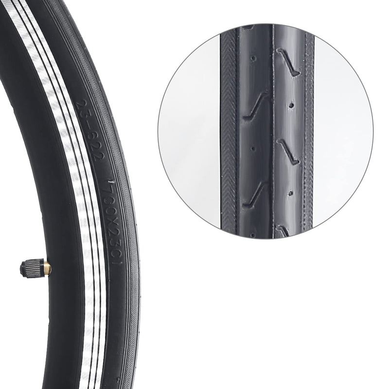[Australia - AusPower] - 700x23C/700x25C Bike Tire Foldable Repalcement Tires for Road Bicycle 700 X 23C 
