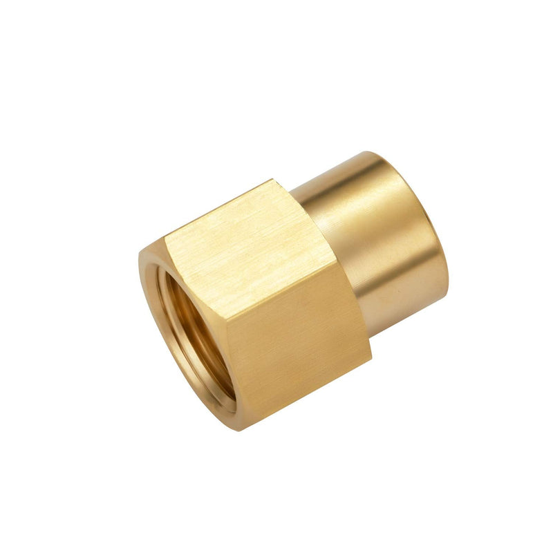 [Australia - AusPower] - Litorange 4 PCS Brass Pipe Fitting Reducer Coupling Adapter，3/8" NPT Female x 1/4 Inch NPT Female Extension Connector, for Fuel/AIR/Water/Oil/Gas WOG 