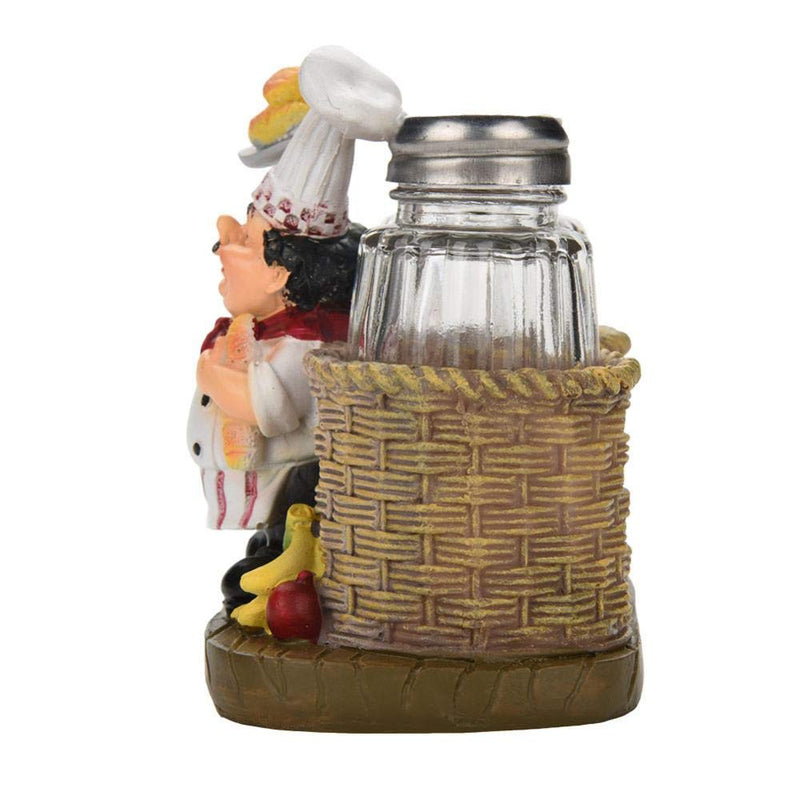 [Australia - AusPower] - Cute chef statue salt and pepper shaker holder decorations used for home kitchen decoration(#B) #B 