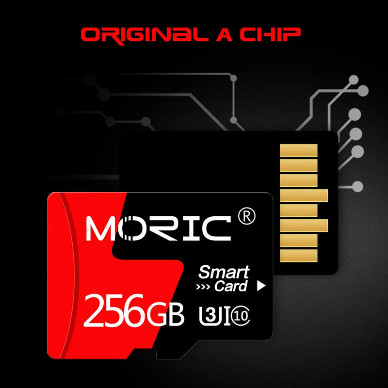 [Australia - AusPower] - 256GB Micro SD Card High Speed Class 10 with SD Adapter Memory Card for Smartphones and Other Compatible Devices 