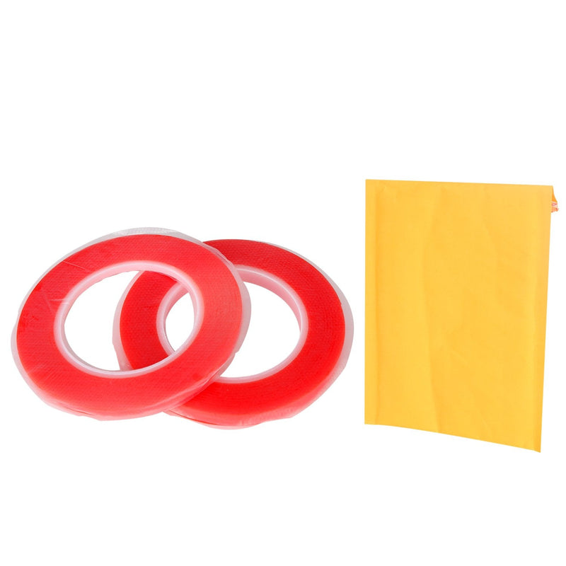 [Australia - AusPower] - Double Sided Adhesive Tape Kaisiking 5mm / 10mm x 25M Heat Resistant High Adhesion Transparent Acrylic Tape, LCD Screen Repair Sticker for Cell Phone Touch Screen Repair 2pcs (5mm+10mm) 