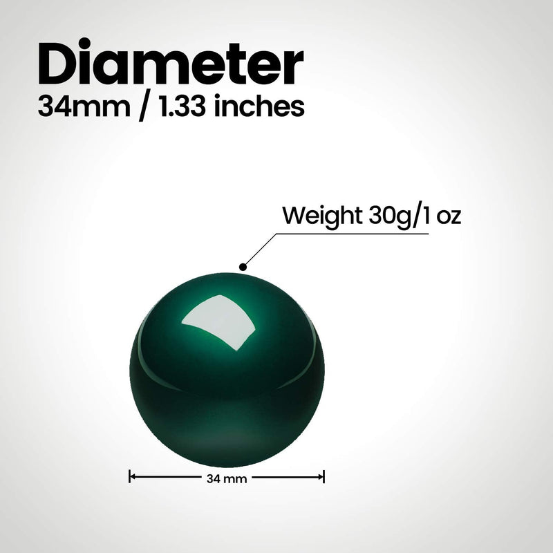 [Australia - AusPower] - Perixx Peripro-303GLG Trackball, 1.34 Inch Replacement Ball for Perimice and M570, Glossy Green 