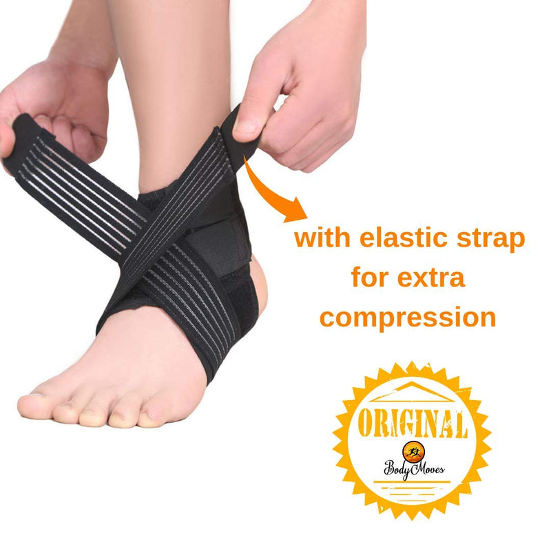 [Australia - AusPower] - BodyMoves Kid's Ankle brace support PLUS Hot and Cold Ice Pack (Sweet Pink, MED for Big KIds (US 3.5-7)) Sweet Pink MED for Big KIds (US 4-7) 