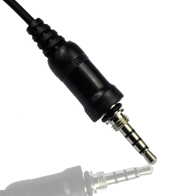 [Australia - AusPower] - GoodQbuy G-Shape Clip Ear Earpiece Headset with PTT Button & Mic is Compatible with Yaesu Vertex VX-6R 7R 6E 7E 120 127 170 177 Two Way Radio 