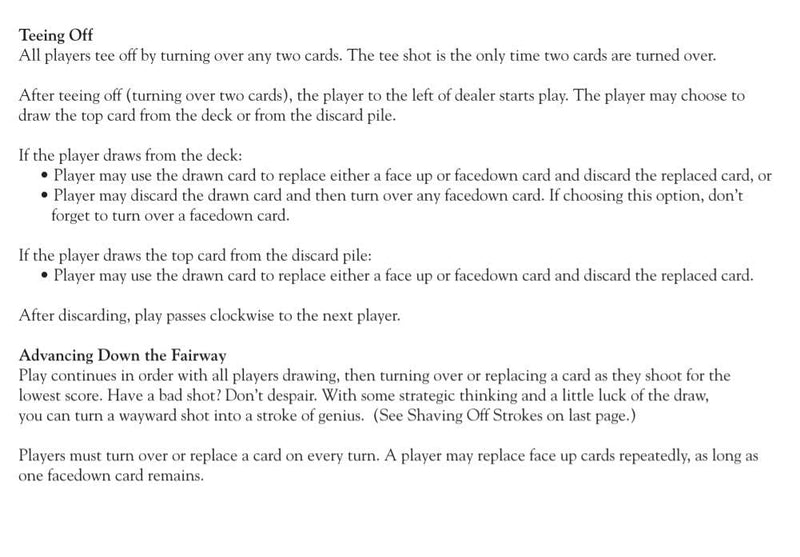 [Australia - AusPower] - Play Nine - The Card Game of Golf! 