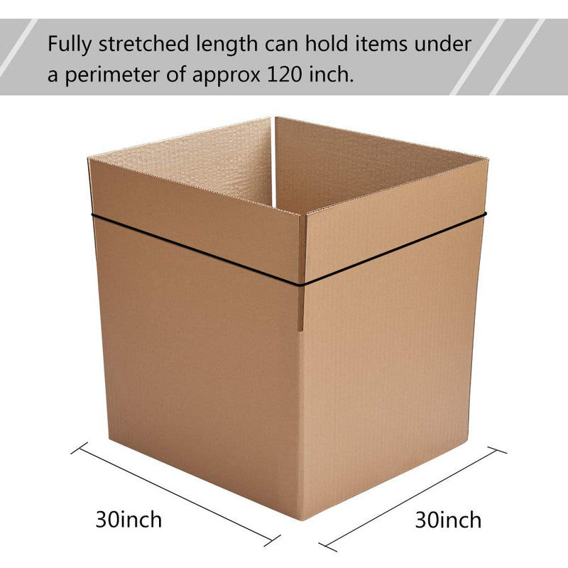[Australia - AusPower] - Coopay Large Heavy Duty Latex Rubber Bands Trash Can Bands for Office Supply, File Folders, Cat Litter Box, Size 12 inches, 30 Pack (Black) Black 