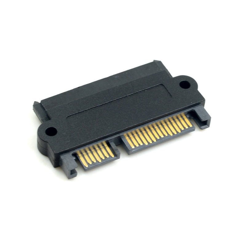 [Australia - AusPower] - CY SATA Hard Disk Drive Raid Adapter with 15 Pin 7 Pin + 15 Pin to SFF-8482 SAS 22 Pin Converter Adapter Straight 