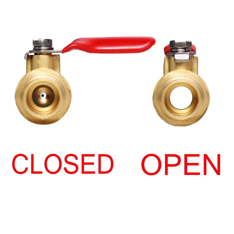 [Australia - AusPower] - Litorange 2 PCS Brass Water Mini Ball Valve Shut Off Switch, 3/8" NPT Male Thread x 3/8 INCH Hose Barb Pipe Tubing Fitting Coupler, 180 Degree Operation Handle 2PCS 3/8"Male x 3/8"Hose ID 