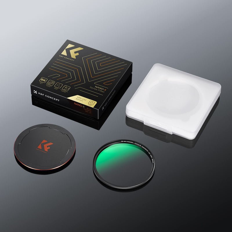 [Australia - AusPower] - K&F Concept 82mm Magnetic MC UV Lens Protection Filter + Lens Filter Cap with 28 Multi-Layer Coatings Waterproof/Scratch Resistant Ultra-Slim UV Filter for Camera Lens (Nano-X Series) 