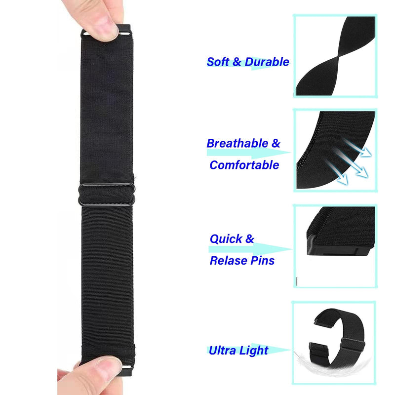 [Australia - AusPower] - ShuYo Nylon Watch Bands Compatible with Fitbit Sense & Versa 3, Soft Pattern Replacement Band for Women Men Compatible with Fitbit Sense/Versa 3 Smart Watch(10 Pack) 