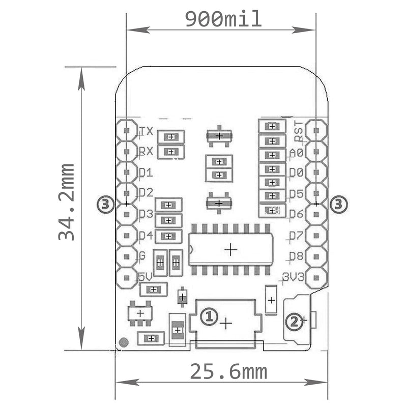 [Australia - AusPower] - ACEIRMC ESP8266 ESP-12 ESP-12F NodeMcu Mini D1 Module WeMos Lua 4M Bytes WLAN WiFi Internet Development Board Base on ESP8266 ESP-12F for Arduino,Compatible with WeMos D1 Mini (5pcs) Micro 