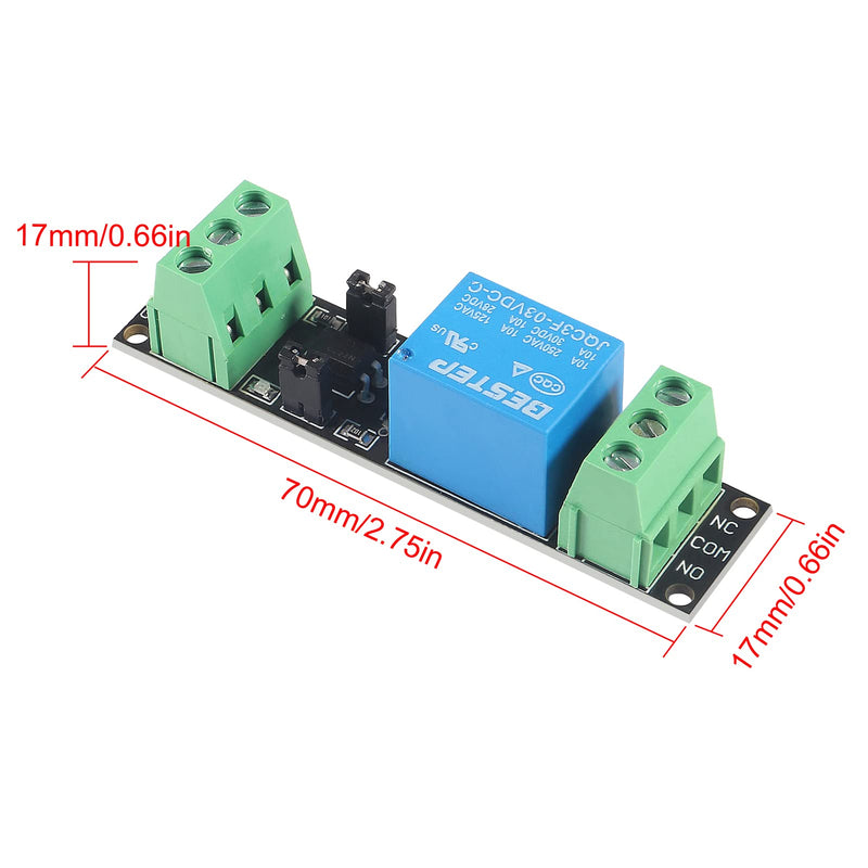 [Australia - AusPower] - Alinan 10pcs 1 Channel 3V Relay High Level Relay Power Switch Board, Optocoupler Module Opto Isolation High Level Trigger for IOT ESP8266 Development Board 