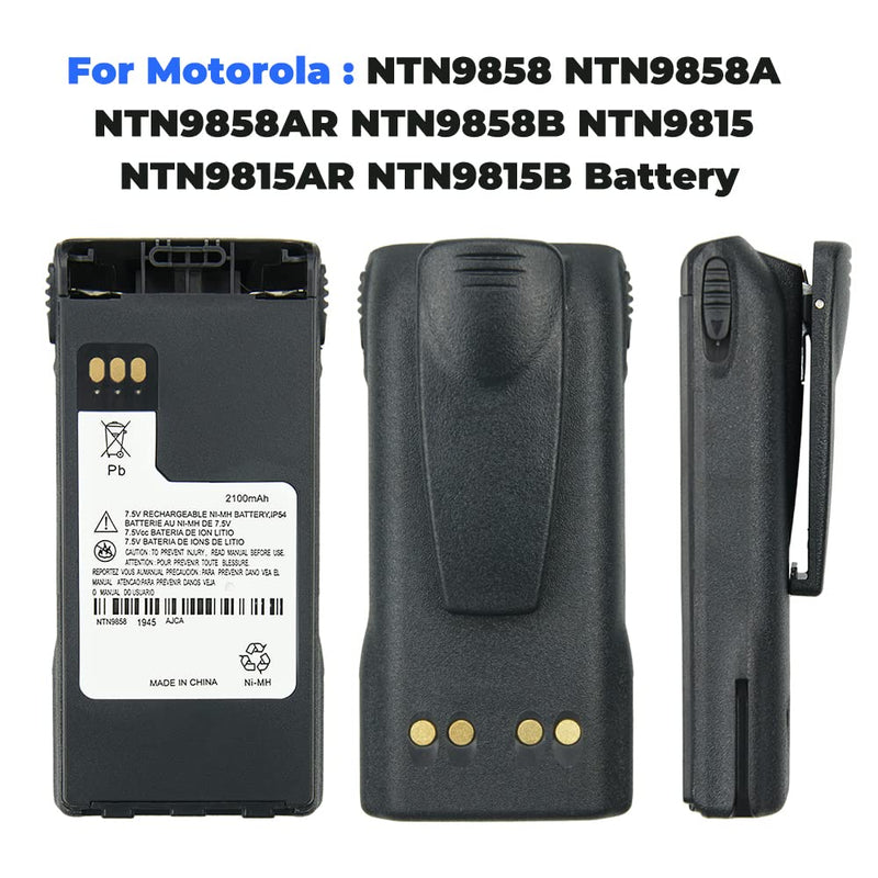 [Australia - AusPower] - 7.5v 2100mAh Replacement Battery for Motorola NTN9815/A/AR/B NTN9858/A/AR/B/C XTS1500 XTS2500 PR1500 MT1500 Two Way Radio Battery 