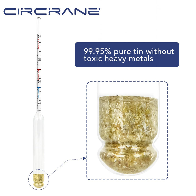[Australia - AusPower] - Circrane Maple Syrup Hydrometer with BRIX & Baume Scales, Density Meter for Sugar and Moisture Content 