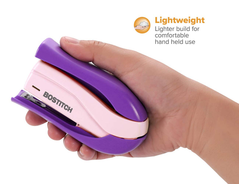 [Australia - AusPower] - Bostitch inSHAPE 15 Reduced Effort Compact Stapler, Purple (1454) 