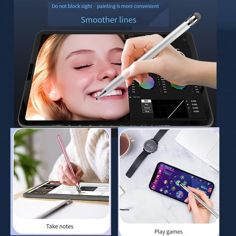 [Australia - AusPower] - Stylus Pens for Touch Screens(3 Pack), 6 Replaceable TipsHigh Precision Capacitive Stylus Pen for iPad iPhone Android Tablets and All Universal Touch Screen Devices 