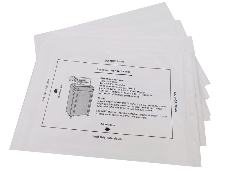 [Australia - AusPower] - NEFTF Paper Shredder Lubricant Sheets,Paper Sharpening & Lubricating Shredder Sheets self Lubricating (30 Pack) 30 Pack 