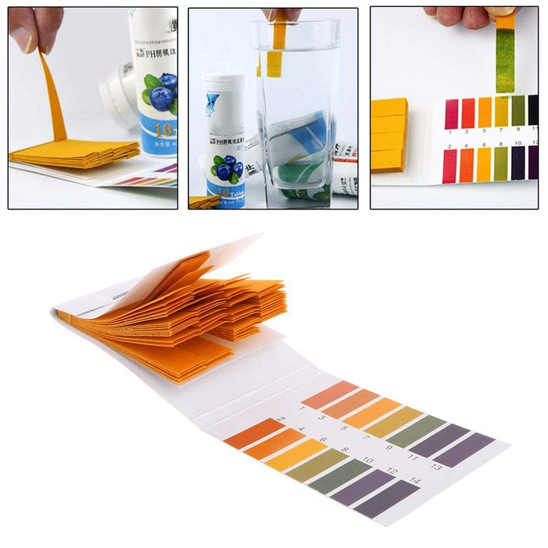 [Australia - AusPower] - Utoolmart pH Test Strips, 320PCS Full Range 1-14 Litmus Paper pH Soap Making Testing Strips for Water Saliva Urine Soil, 4 Packs 