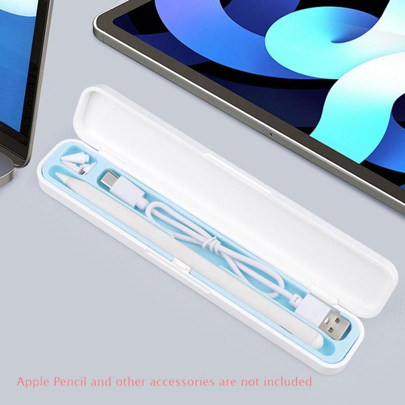 [Australia - AusPower] - SIXFU Case for Apple Pencil 2nd Generation/Apple Pencil 1st Generation, Storage Cover Accessories Design for iPad Stylus Pen(White+Blue) Universal 
