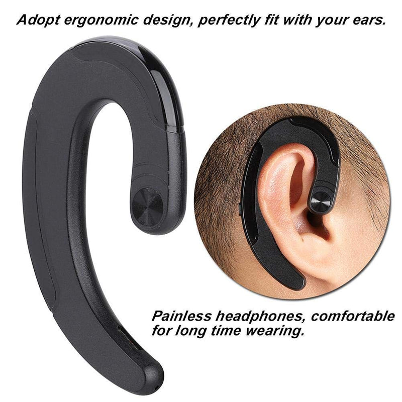 [Australia - AusPower] - Vbestlife Headset,Wireless Earpiece,Hands Free Business Earphone with Mic,Waterproof Headphones for Business/Office/Driving.(Black) 