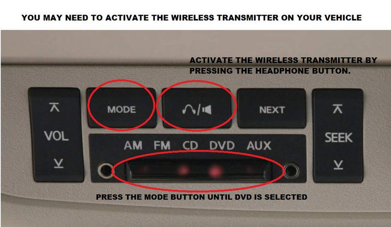 [Australia - AusPower] - Wireless Headphones Compatible with QX DVD Player System - 2 Programmed IR Headsets 