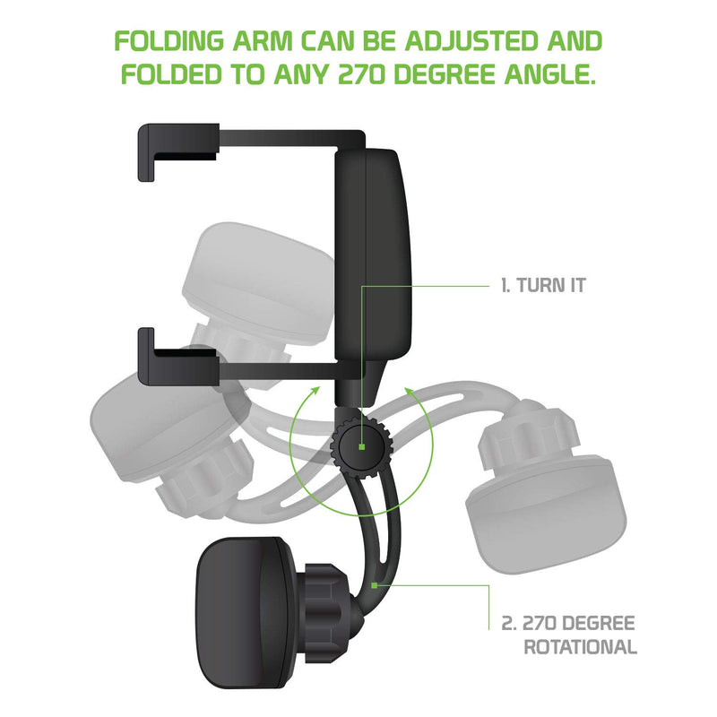 [Australia - AusPower] - Cellet Car Rearview Mirror Phone Holder Mount Cradle Compatible with Apple iPhone 13 Pro Max Mini 12 11 Xr Xs X SE 8 7 and Google Map GPS Navigation 