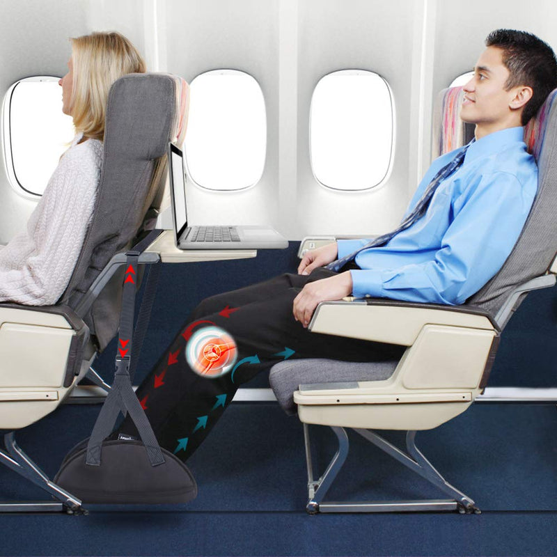 [Australia - AusPower] - Upgraded Airplane Footrest - Thickened Super-Size Foot Hammock with Premium Memory Foam Reduce Swelling and Pain - Airplane Travel Accessories - Travel Foot Rest Make Your Long Trip More Comfortable 
