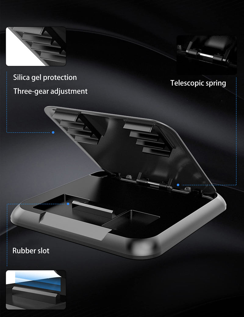 [Australia - AusPower] - CoBao Car Mobile Phone Bracket Instrument Panel Control Mobile Phone Navigator Bracket car Carbon Fiber Mobile Phone Frame Silica Gel Shading 