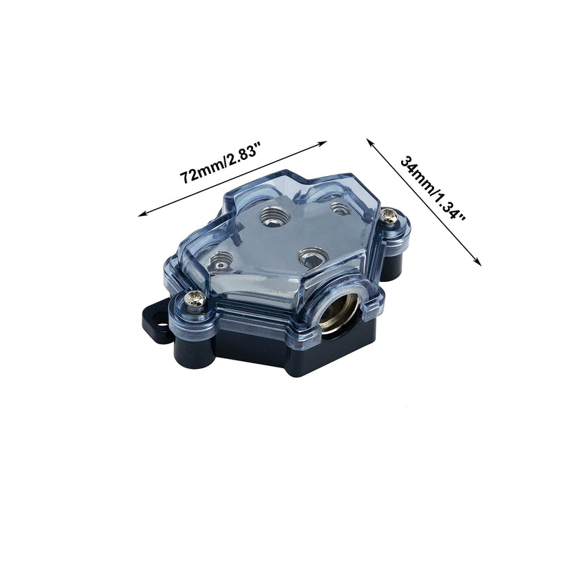[Australia - AusPower] - S SYDIEN 1Pc 3 Ways Car Audio Stereo Amp Power/Ground Distribution Block Cable Splitter , 1x4 Gauge Input 3x8 Gauge Output 