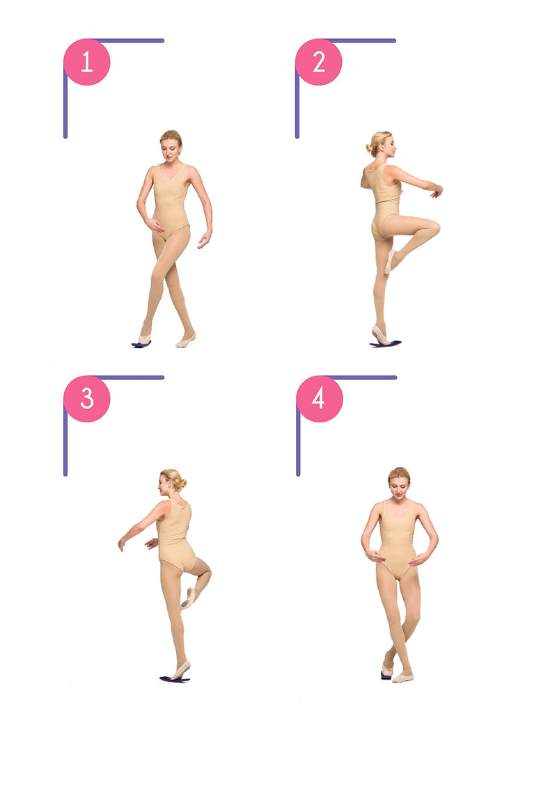 [Australia - AusPower] - TTolbi Turn Board for Dancers, Ballet and Figure Skating | Turning Board to Improve Balance | Dance Turning Board for Better Turns | Spin board for Dancers | Ballet Turn Board Blue 