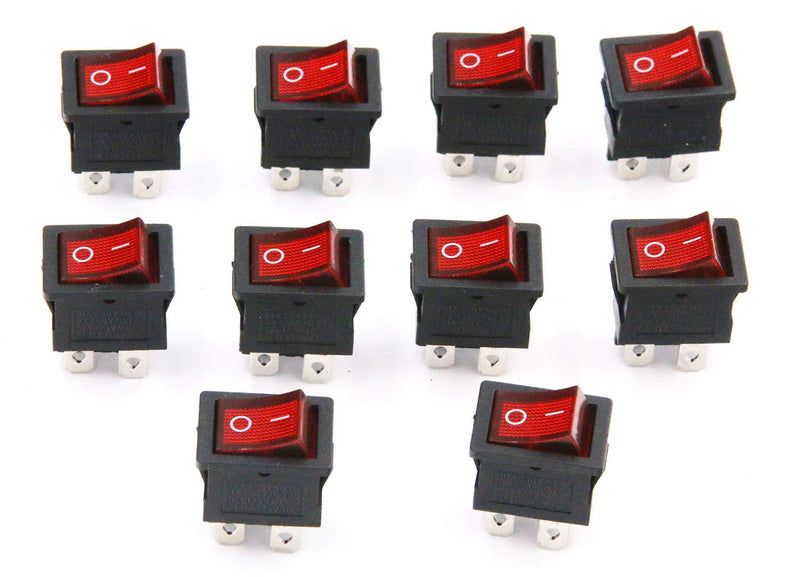 [Australia - AusPower] - RuoFeng KCD1-104N ON-OFF 4 Pin Rocker Boat Switch 6A/250V 10A/125V AC 10 Pcs 