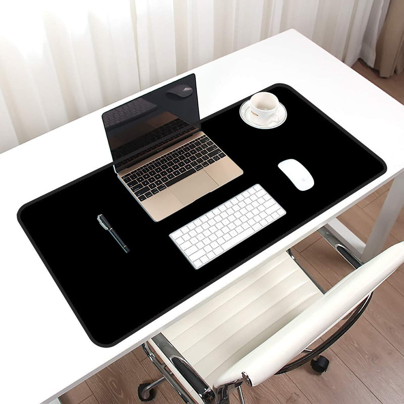 [Australia - AusPower] - Large Gaming Mouse Pad with Nonslip Base-31.5x11.8x0.15 Inch Extended XXL Size, Heavy Thick, Comfy Foldable Mat for Desktop, Laptop, Keyboard, Consoles & More(Black) Black(800*300mm) 