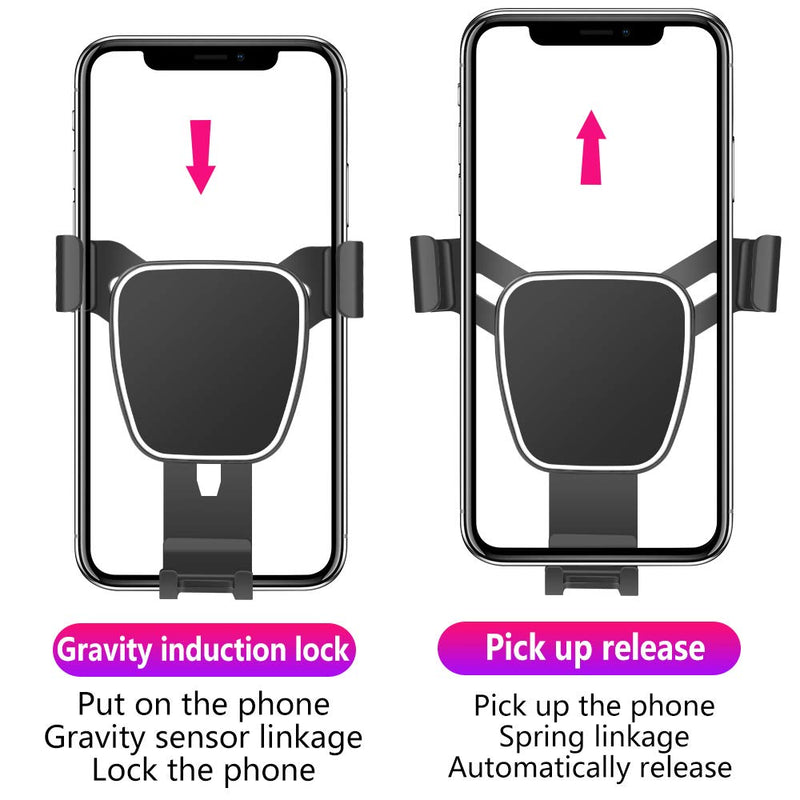 [Australia - AusPower] - LUNQIN Car Phone Holder for 2017-2022 Audi A4 S4 A5 S5 Auto Accessories Interior Decoration Mobile Cell Phone Mount 