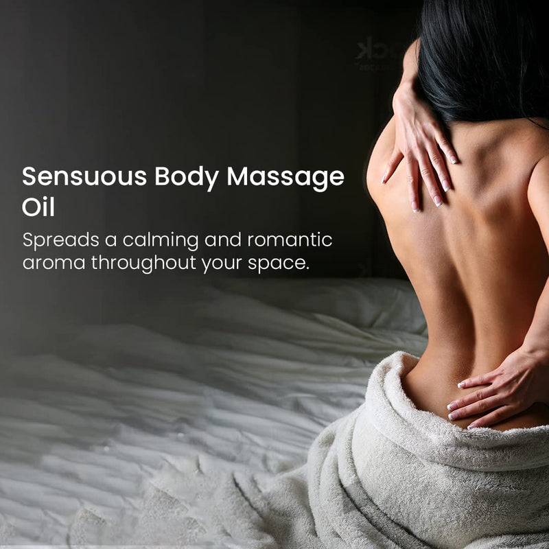 [Australia - AusPower] - Blue Nectar Sensuous Jasmine Body Massage Oil for Relaxing Massage Therapy with Essential Oils 100% Natural Ingredients(8 Herbs,3.4 fl oz) 