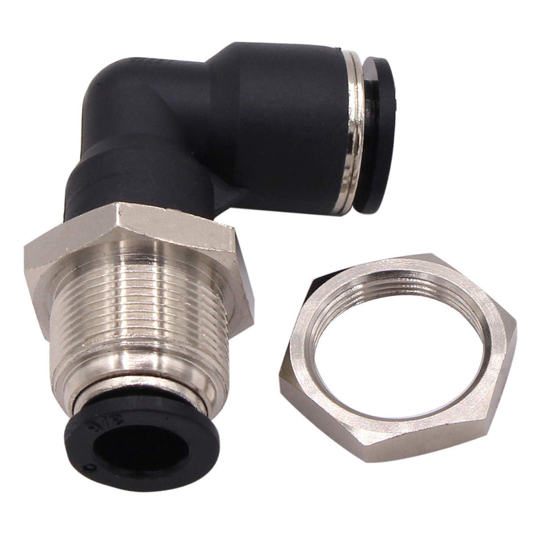 [Australia - AusPower] - Push to Connect Fitting Tube Threaded Fitting Elbow, 1/4 Tube OD x 1/4 NPT, Pack of 5 