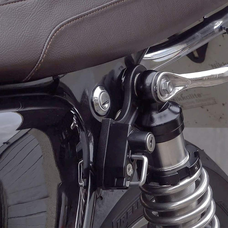 [Australia - AusPower] - GUAIMI Motorcycle Helmet Lock Anti-Theft Helmet Security Lock Compatible with Twins Bonneville Thruxton Scrambler-Black Standard Lock black 