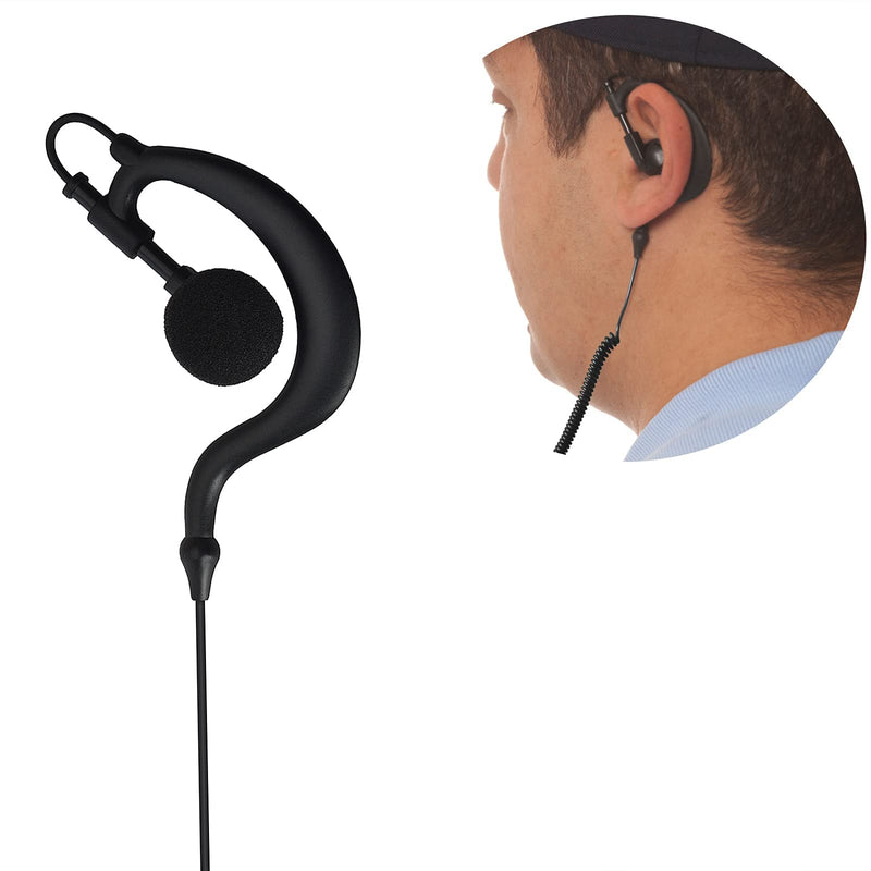 [Australia - AusPower] - HYS Soft Rubber G Shape Earhook Earpiece with VOX/PTT for Icom Radio IC-V8 V80 V80E V82 V85 F21 F24 IC-F4011 IC-F3011 IC-F3013 IC-F3GT Midland GXT1050 GXT2000 GXT1000VP4 LXT600VP3 