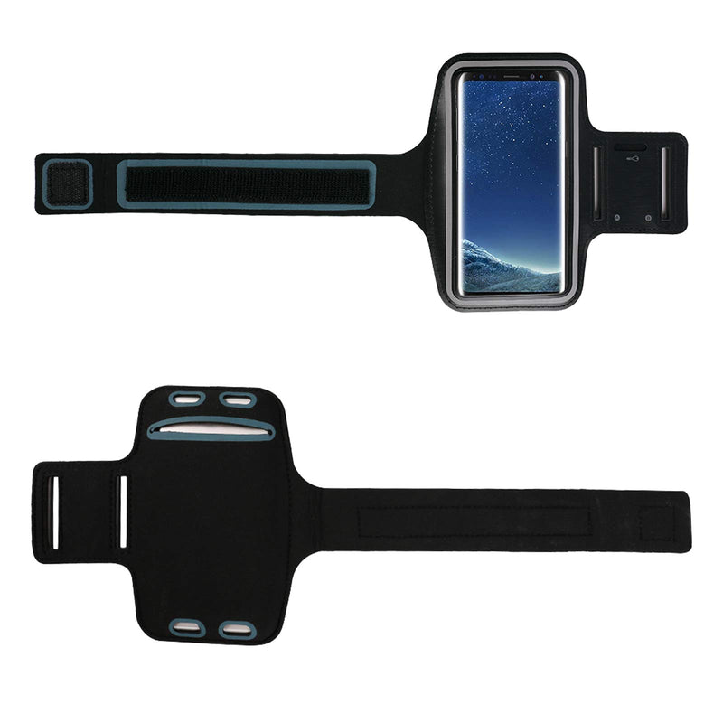 [Australia - AusPower] - 6.3" Sport Neoprene Touch Screen Armband Compatible for Samsung Galaxy S21+ S20+ / Note 20 / A11 A31 A51 A71 F41 M11 M21 M31 / OnePlus 8T / 8 UW / 8 / Nokia 5.4/3.4 / Sony Xperia L4 